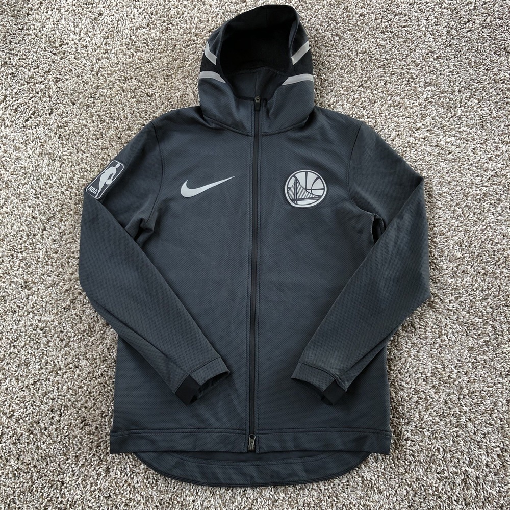 Nike Golden State Warriors Therma Flex Showtime Hoodie Mens M Gray Dri-FIT NBA